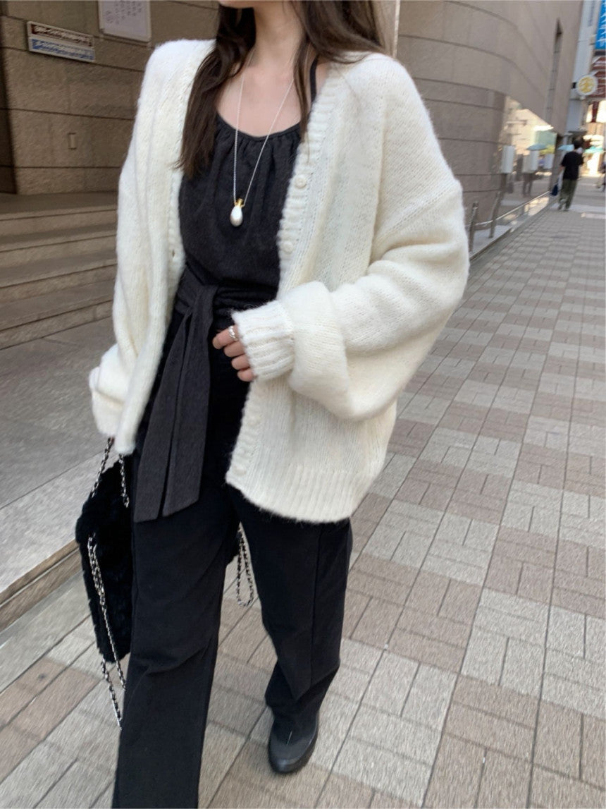 long brush cardigan-3col