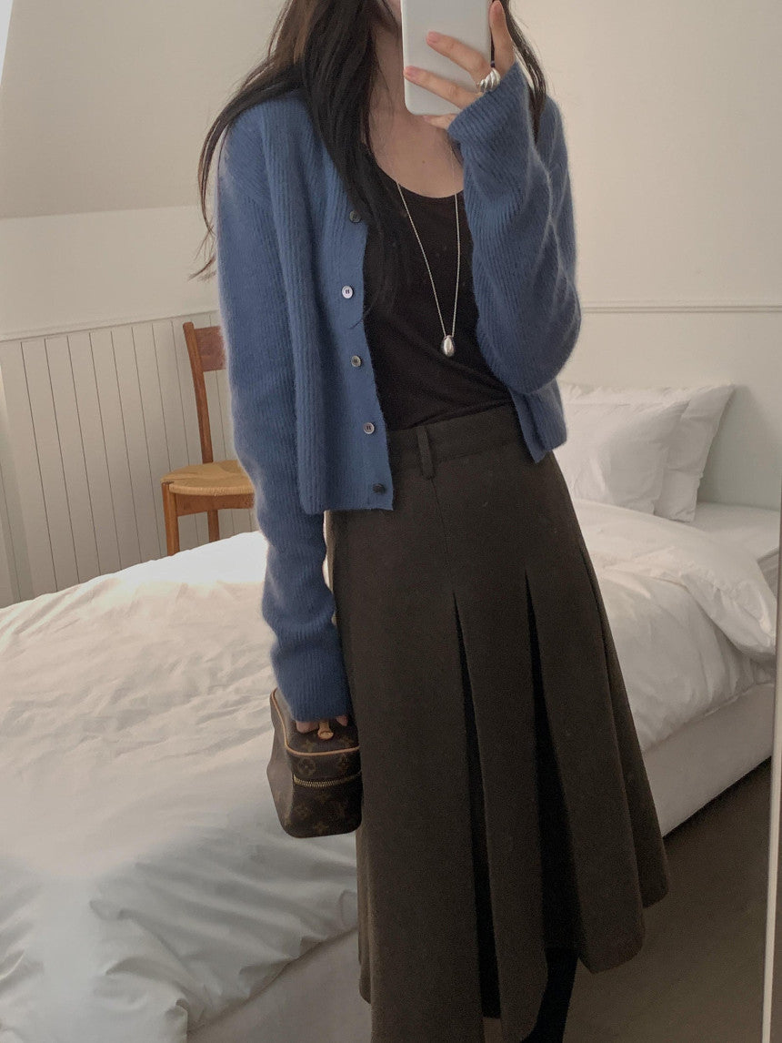 new inder wool skirt-2col