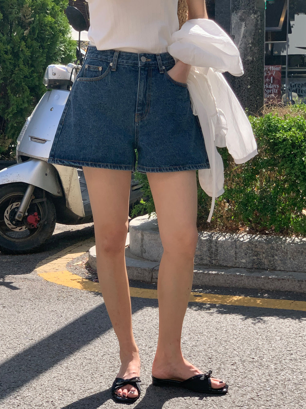 winner denim shorts-2col