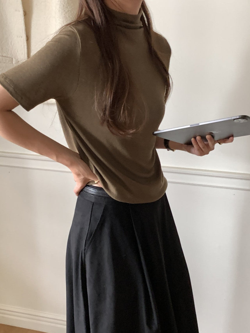 May mock-neck T-4col