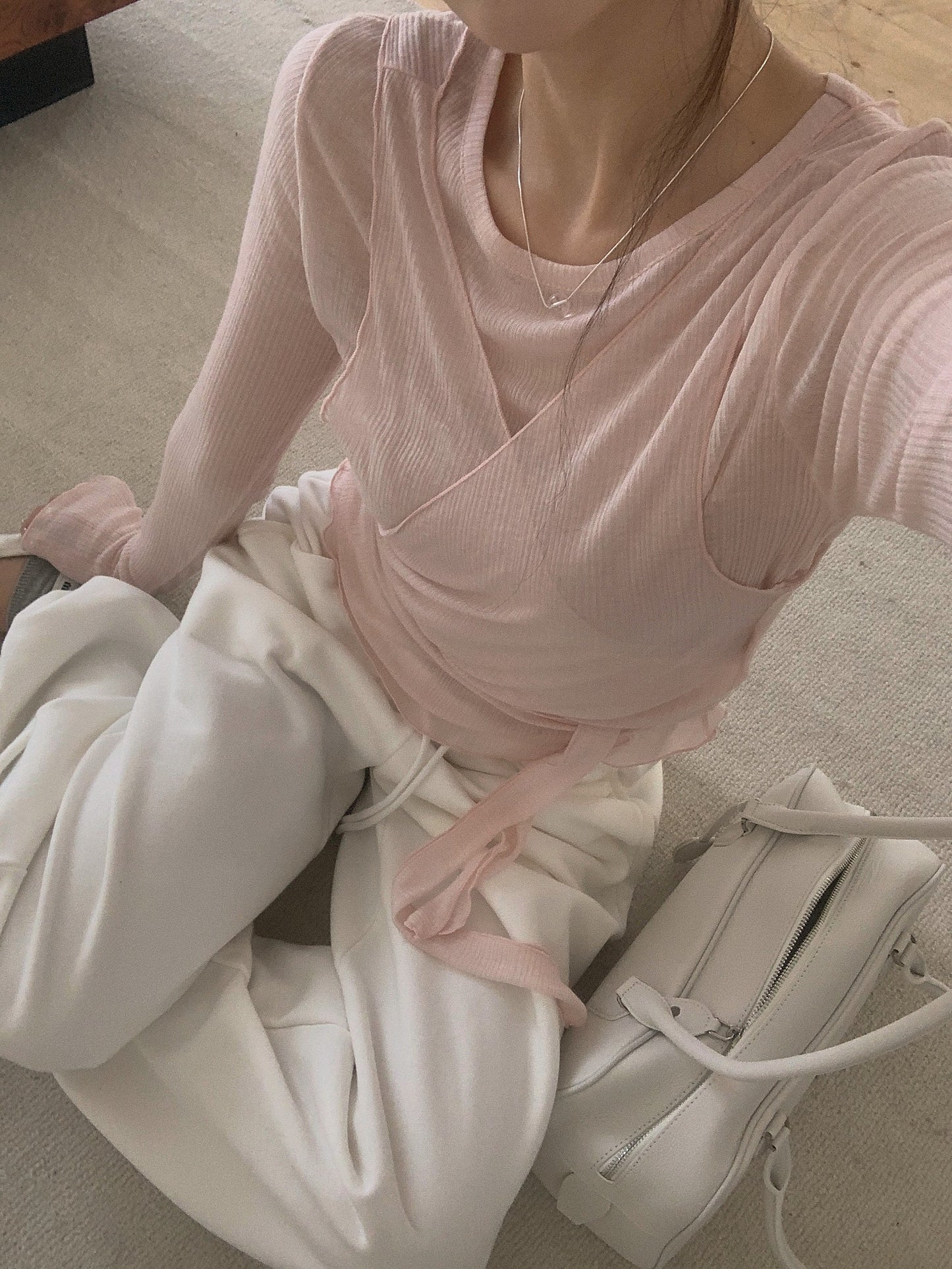 Sophie wrap vest&T set-3col