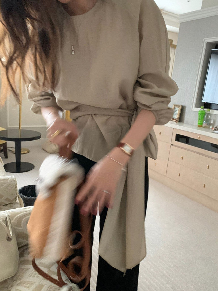 wish tie blouse-3col