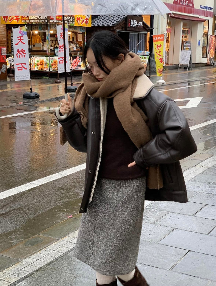 Margaret wool skirt-3col