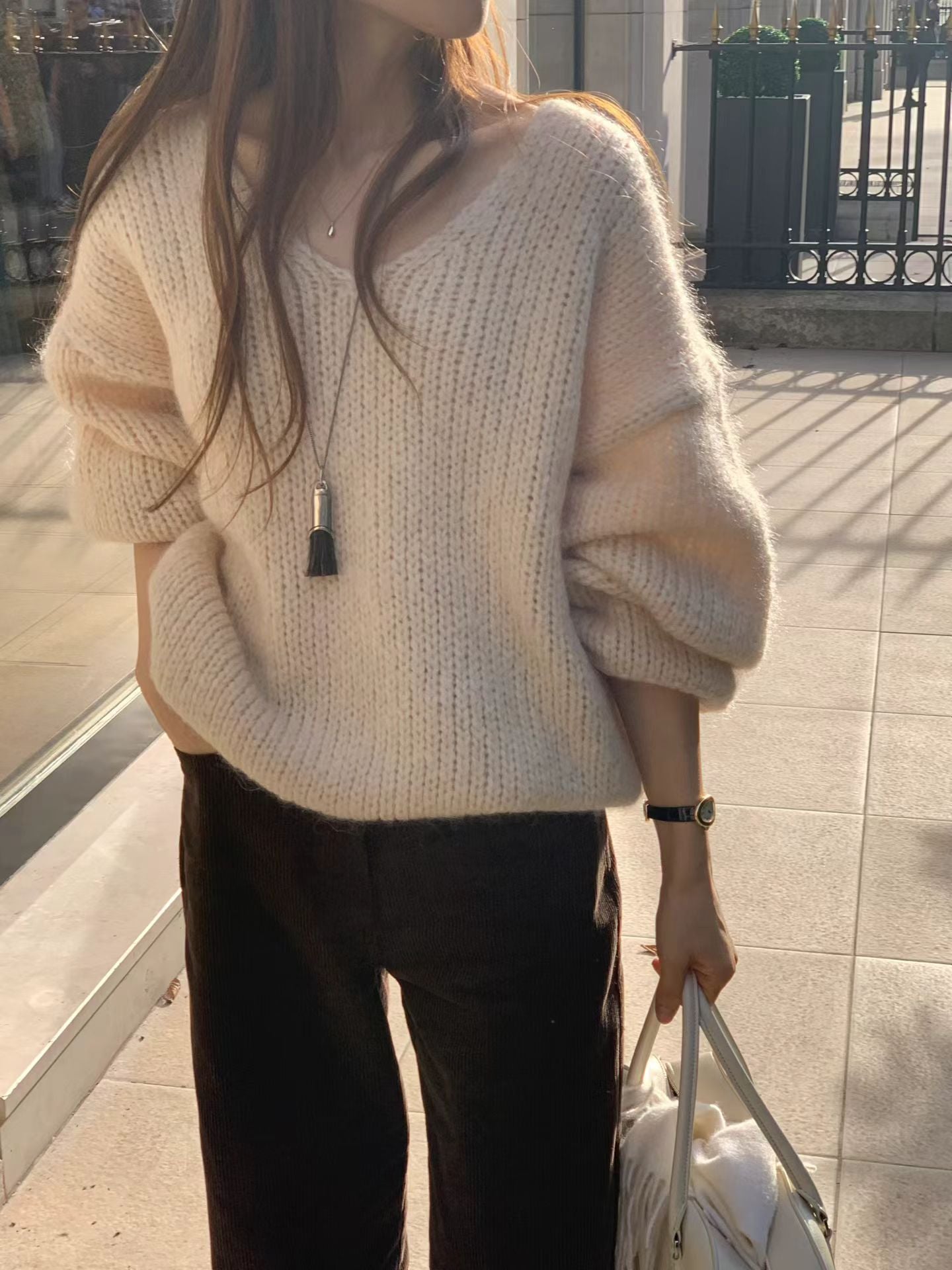 Ounce rina mohair v-knit-2col