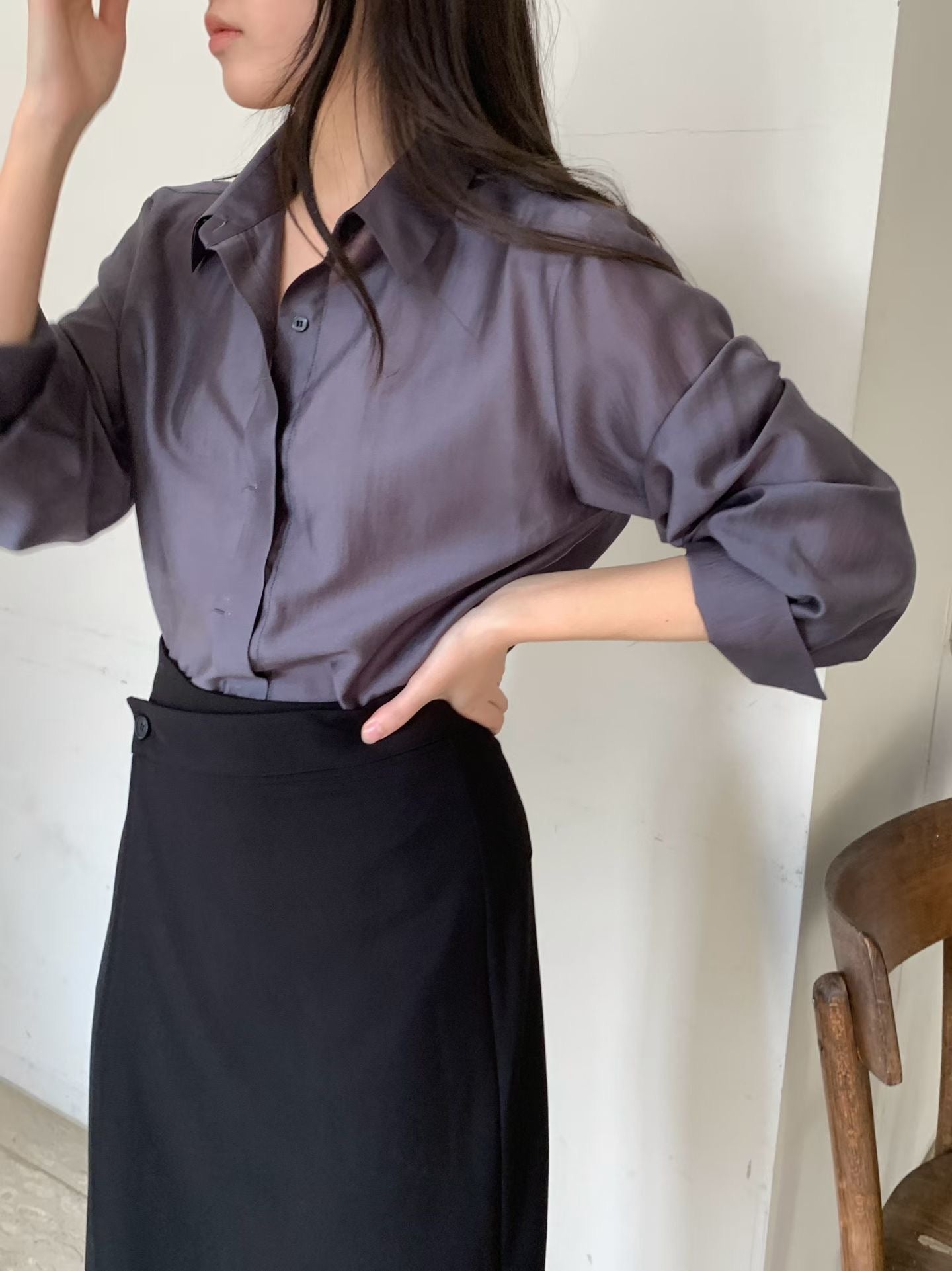 Awesome hidden blouse-2col