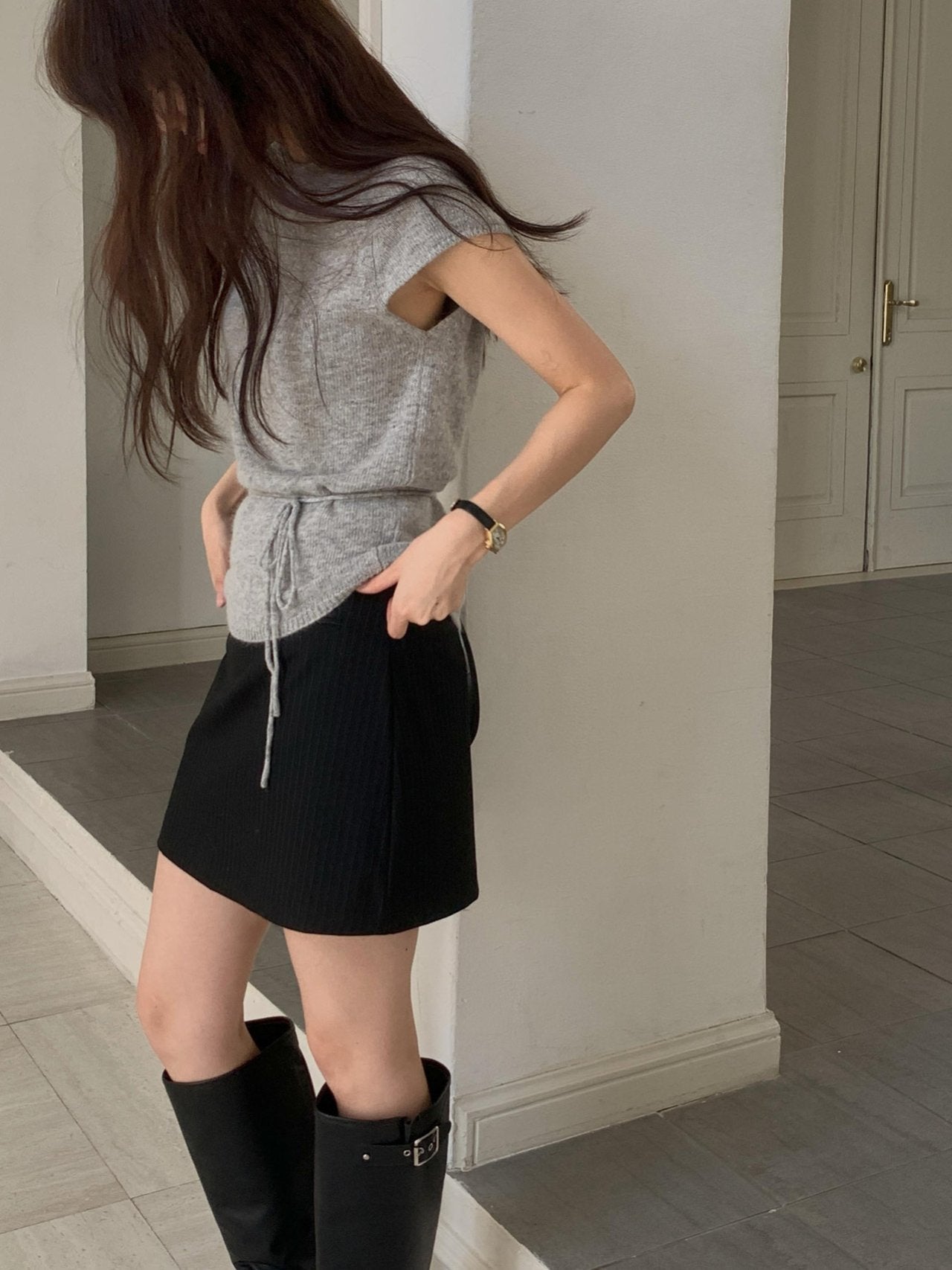Fox belt knit-3col