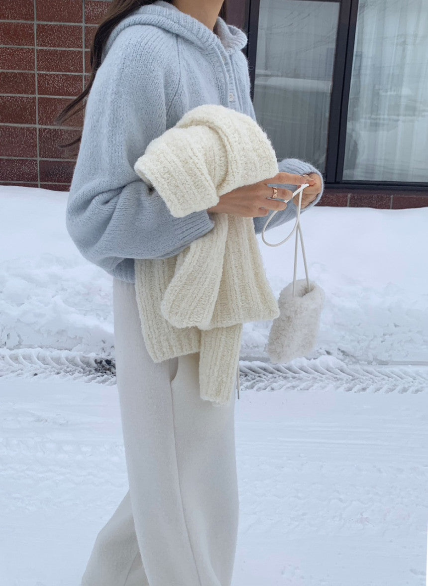 liter momo alpaca hood knit-2col