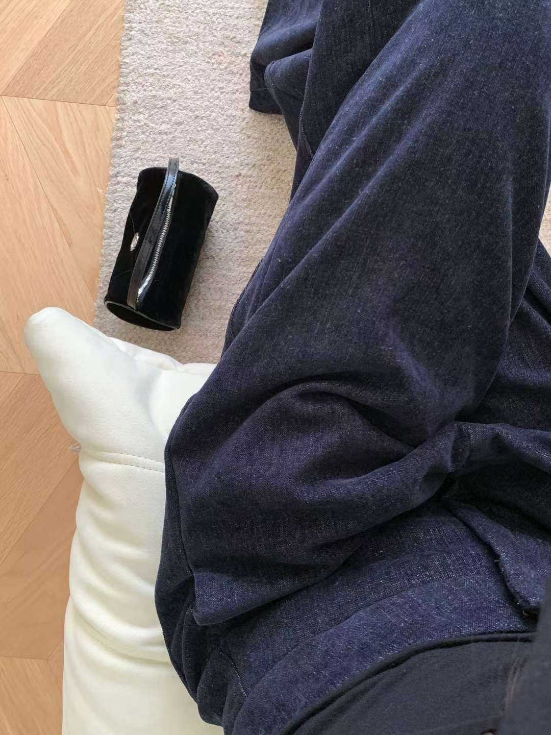 back slit wide slacks-2col/ショート丈あり