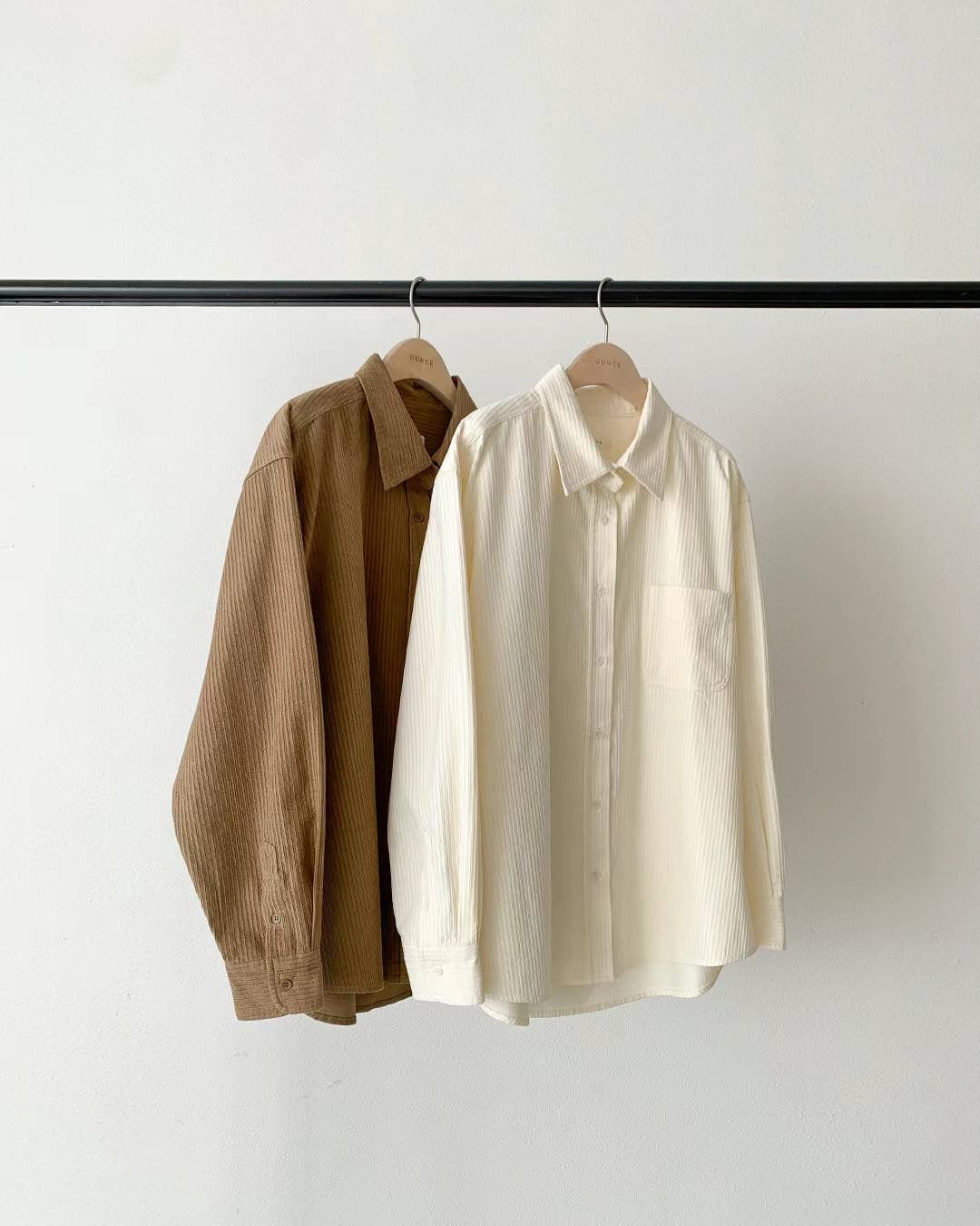 Ounce veloa corduroy shirt-2col