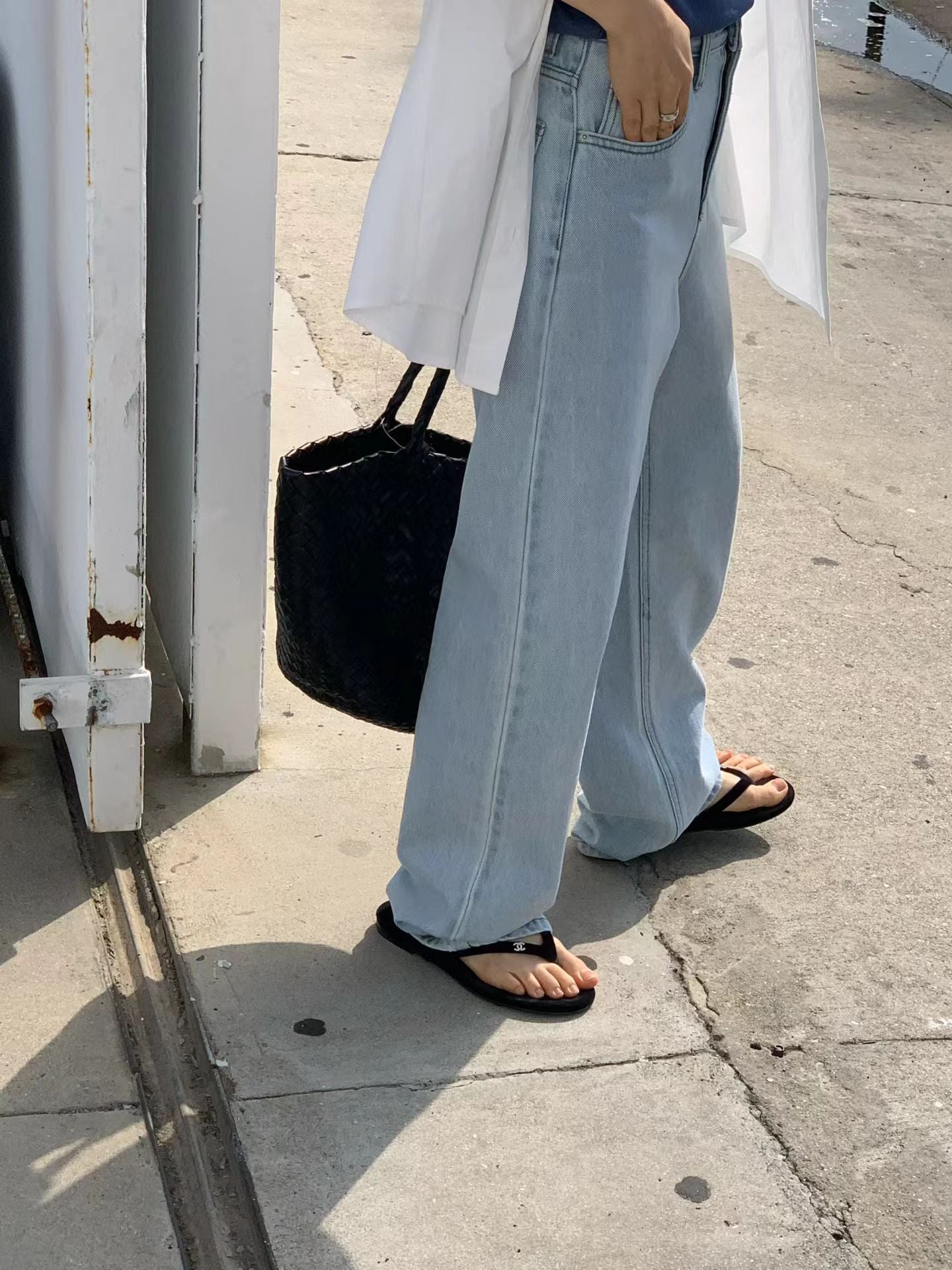 Ounce liv light blue denim