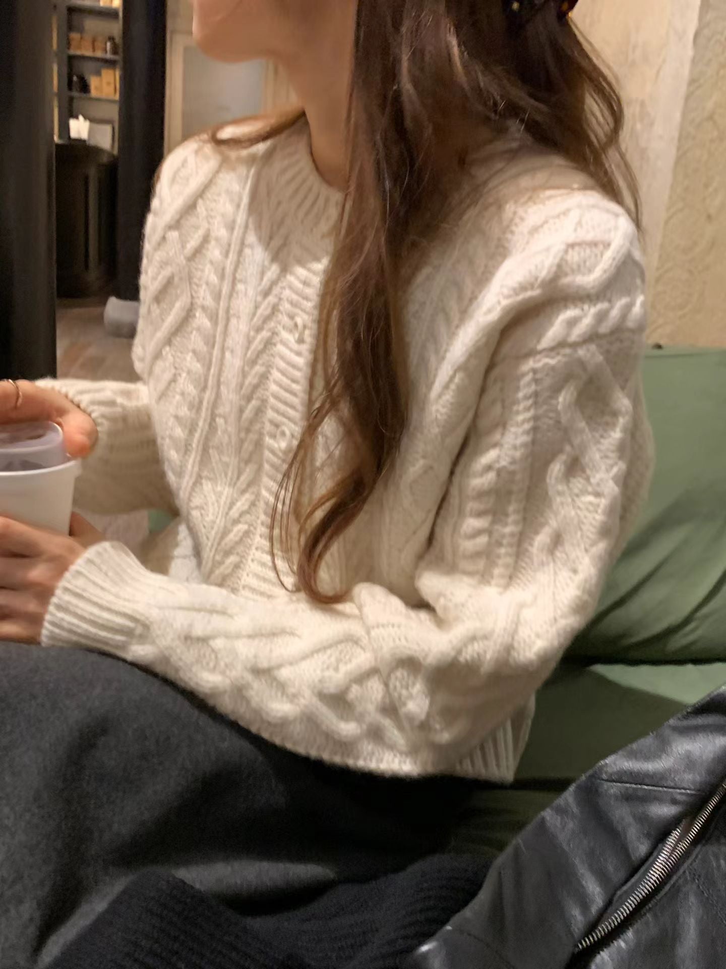 Ounce karen cable cardigan