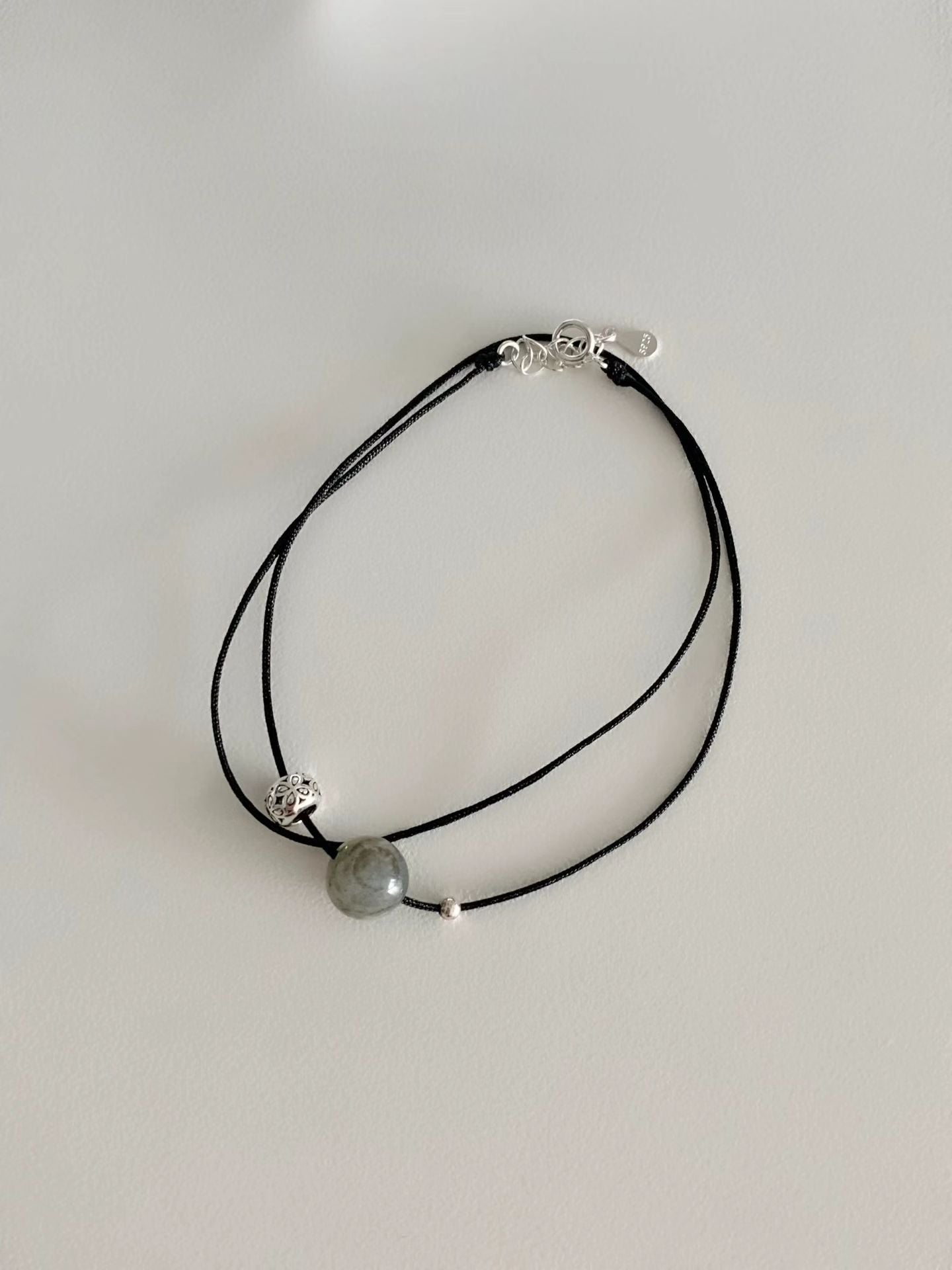Vintage Silver Ball Labrador Necklace