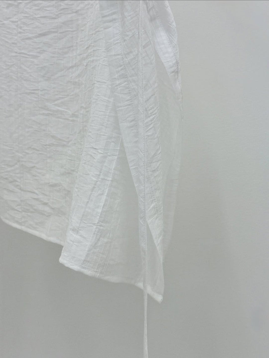 Butter rayered wrap skirt-3col