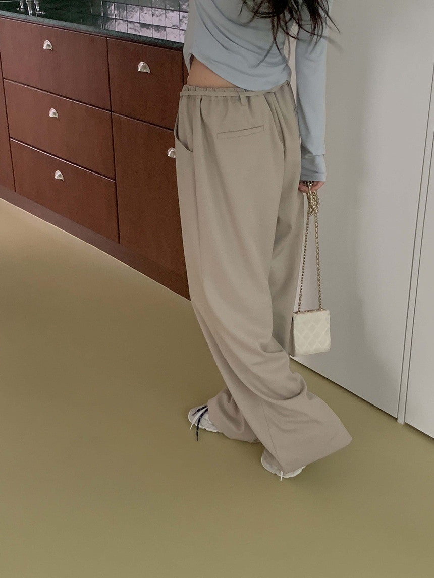 mousse wool slacks-3col