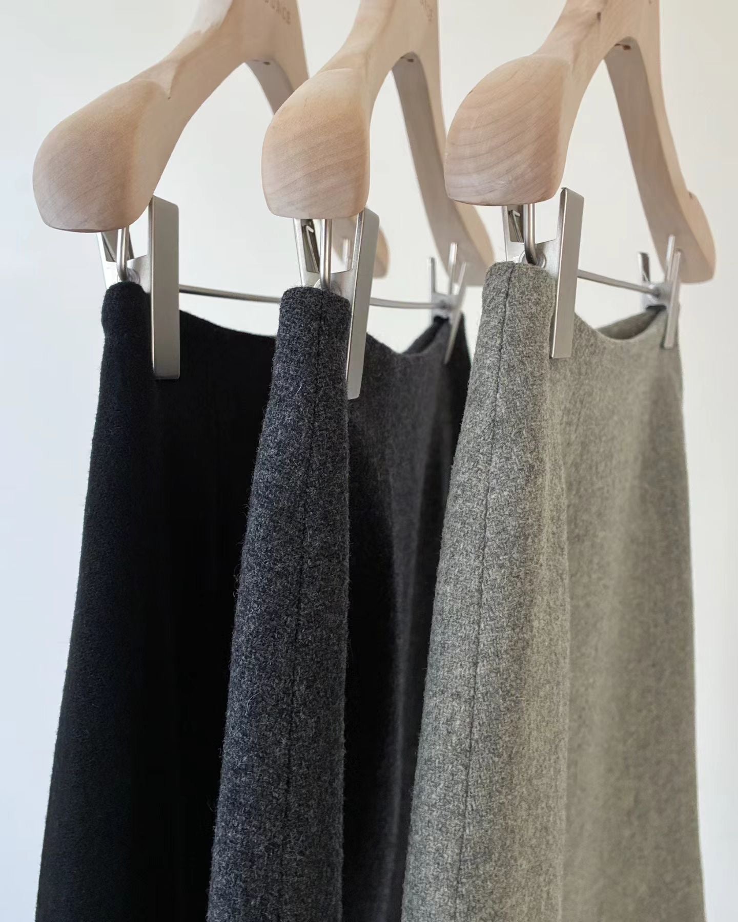 Ounce wool mini skirt-3col