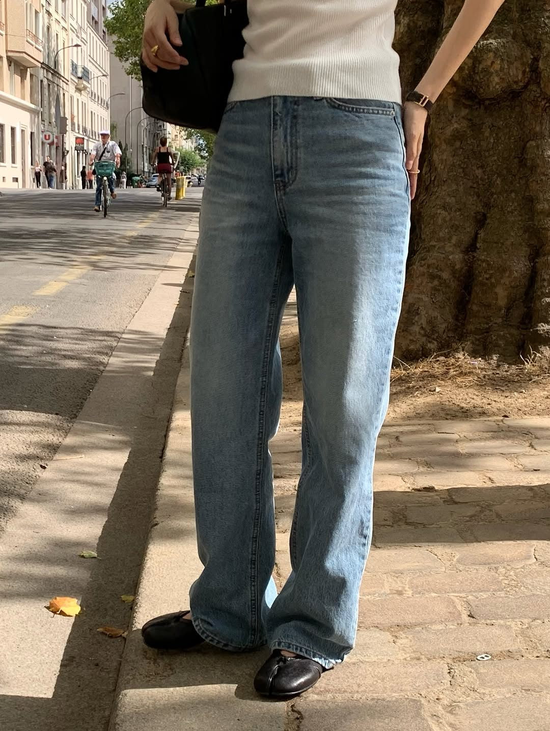 Laura straight fit denim pants