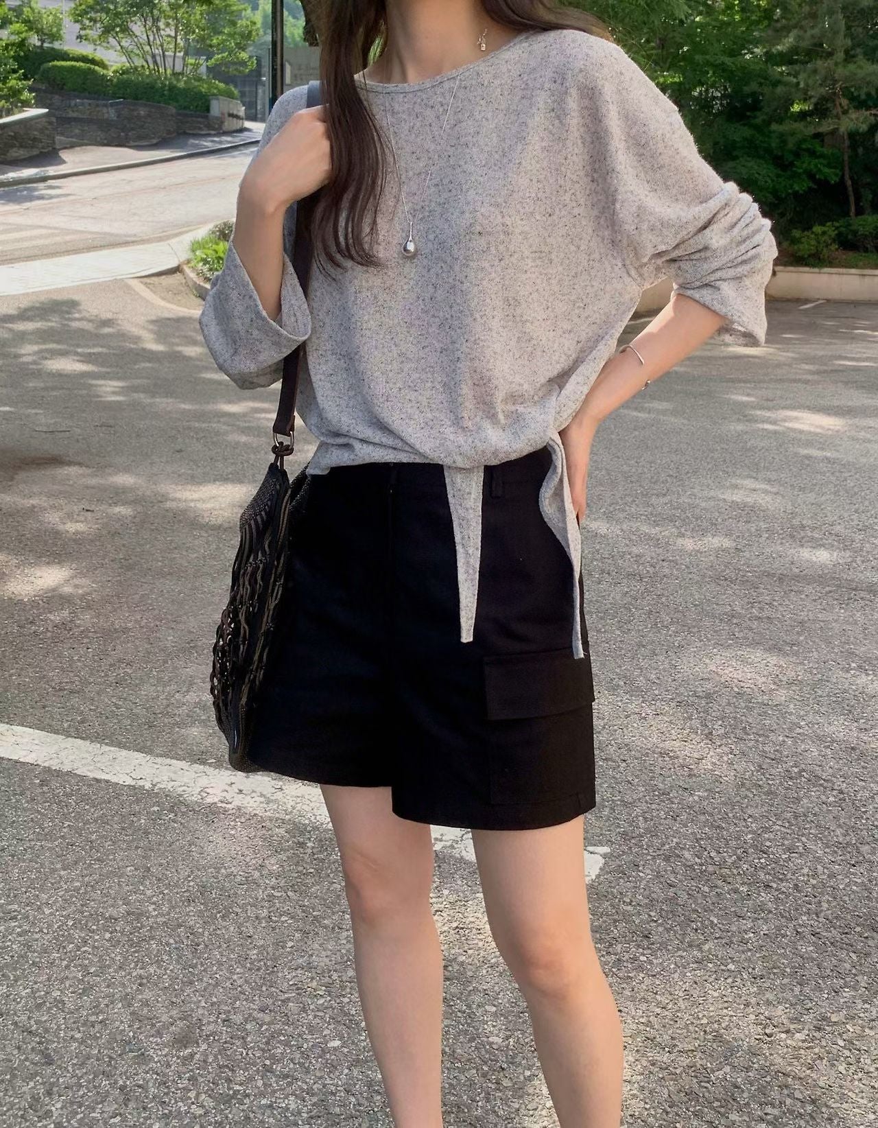 linen bow T-3col