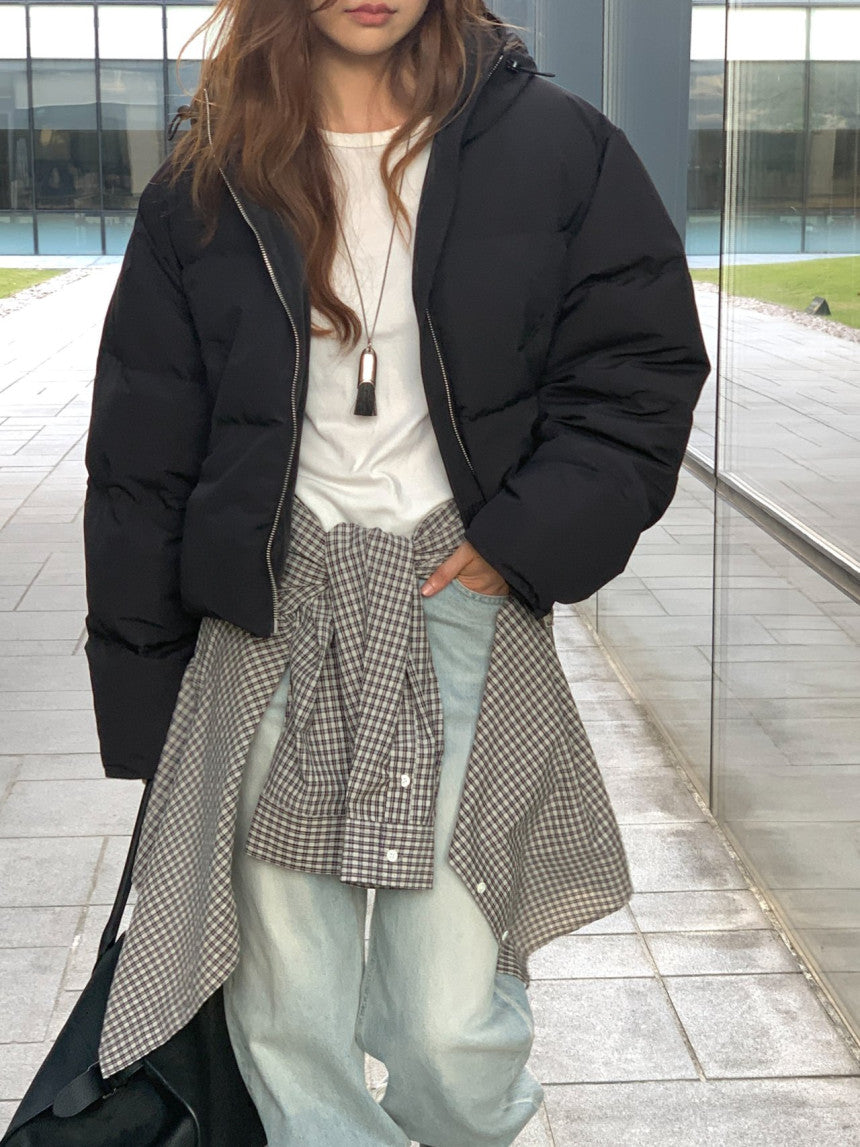 Noa hood duck down padding-3col