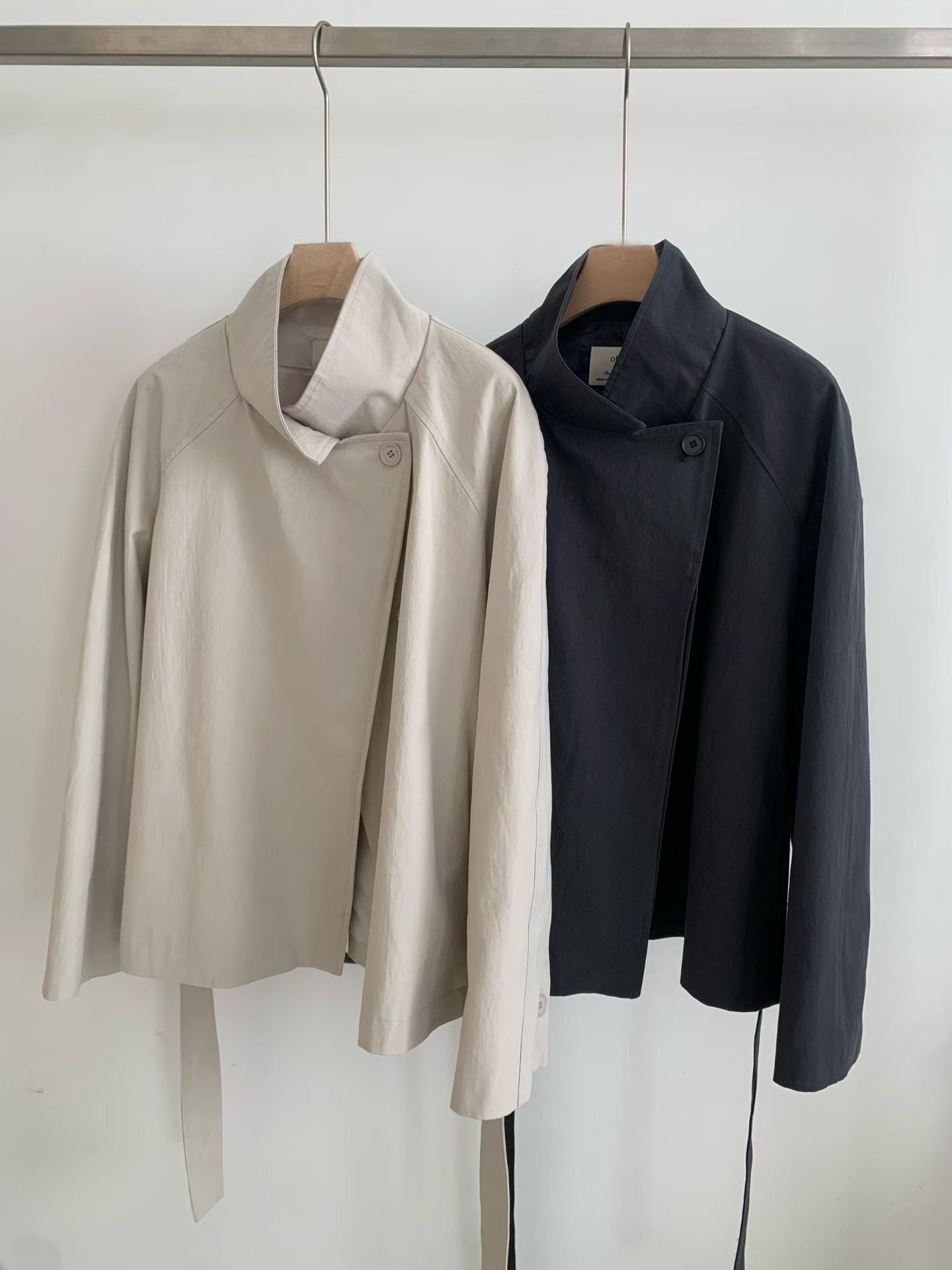 Butter hidden trench jacket-2col