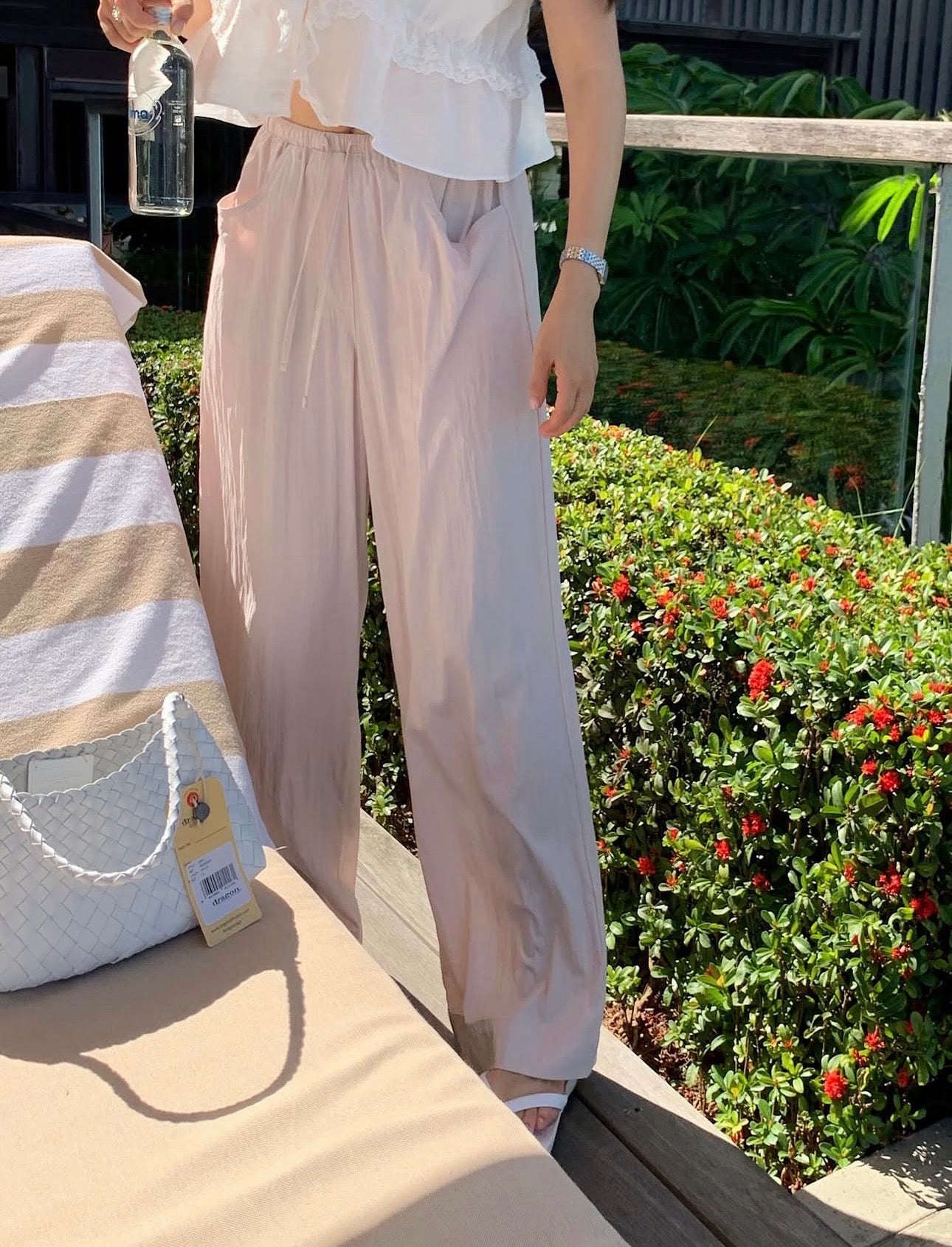 liter blusher nylon pants-3col