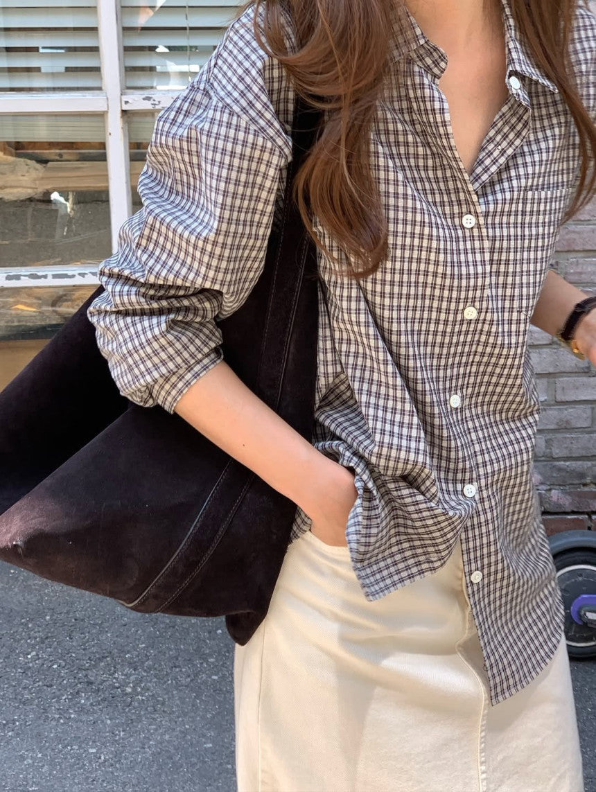 Paddington check shirt-2col