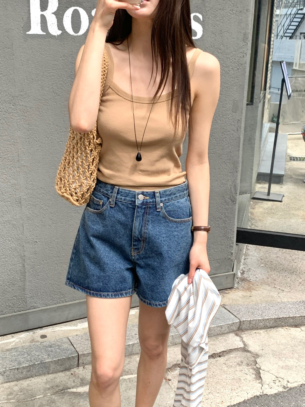 winner denim shorts-2col