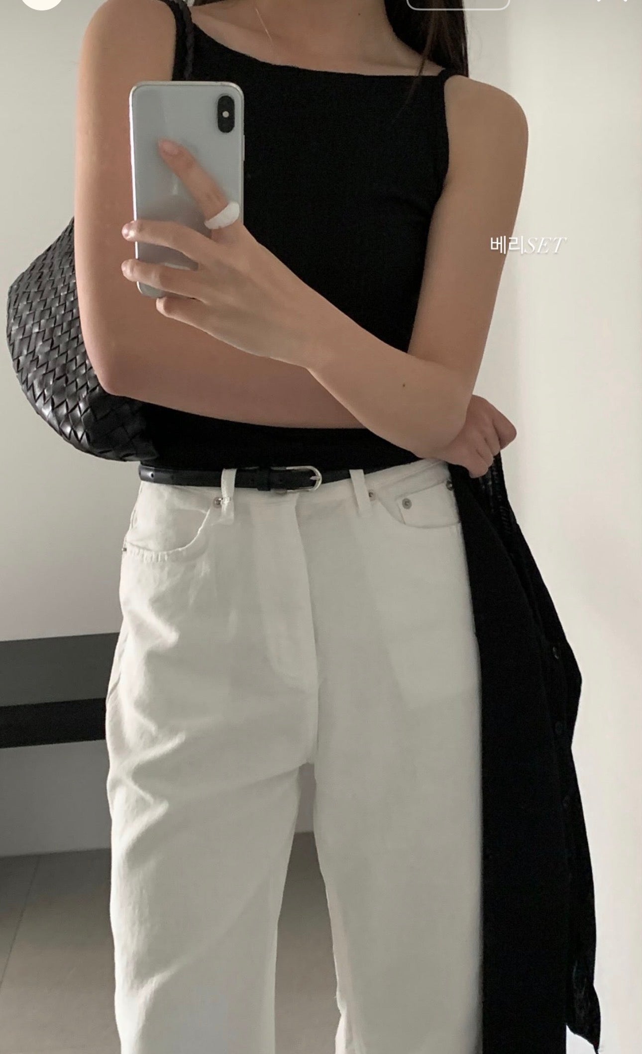 Very sleeveless&cardigan set-2col