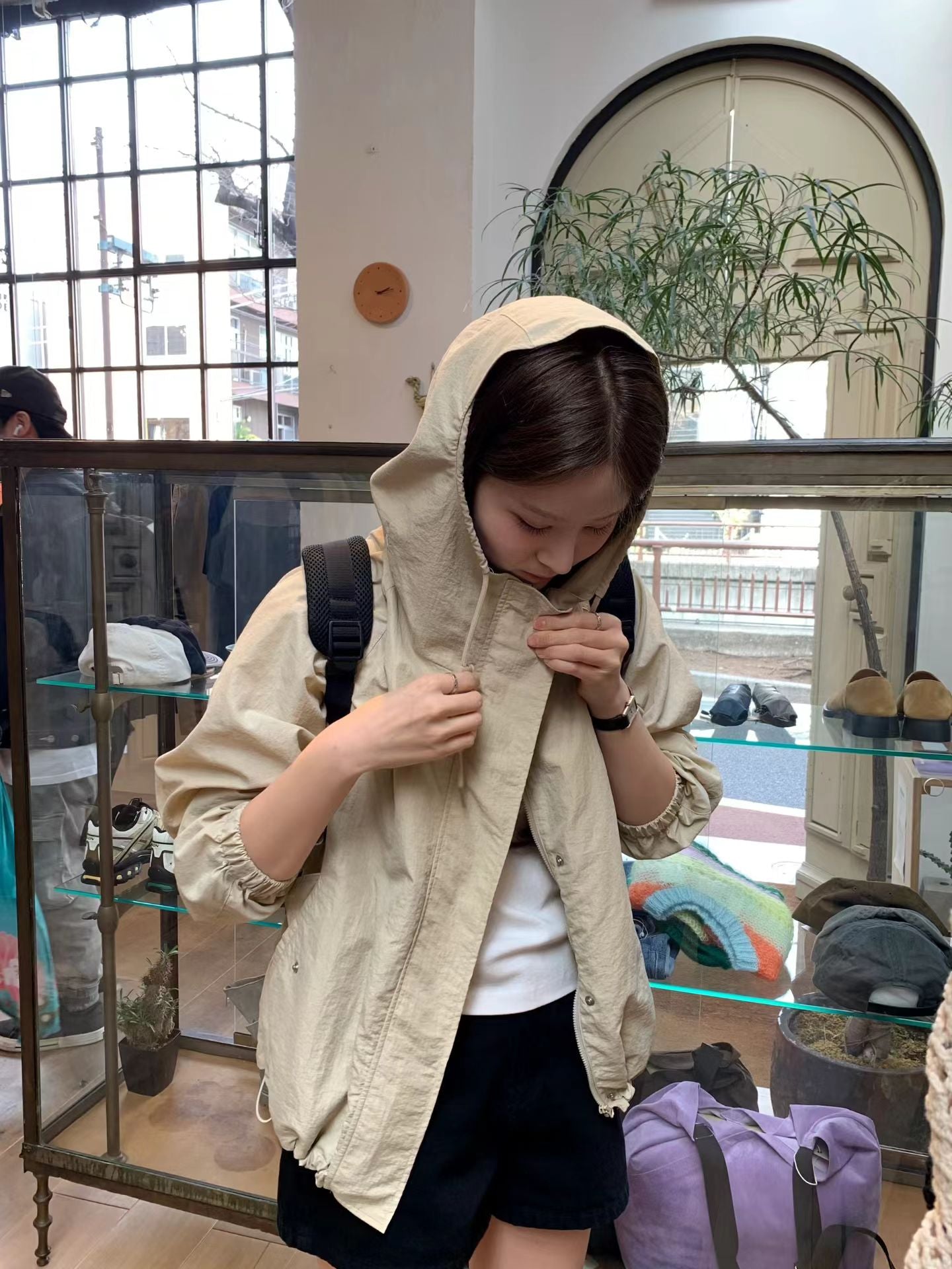 Ounce shine hood jumper-2col