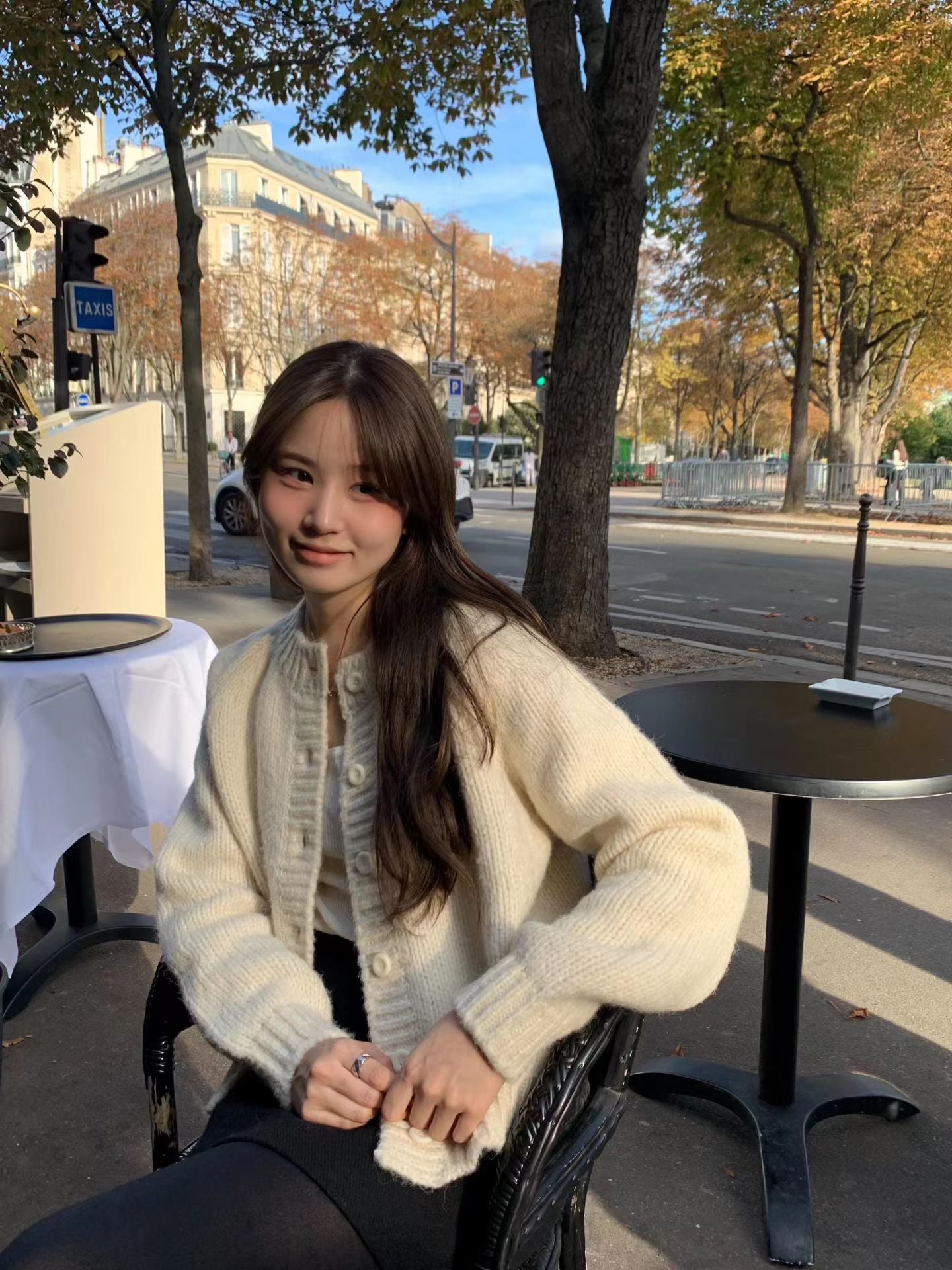 Ounce jane round cardigan-2col