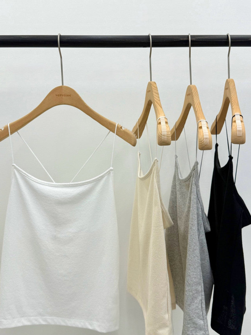 Boucle string sleeveless-4col