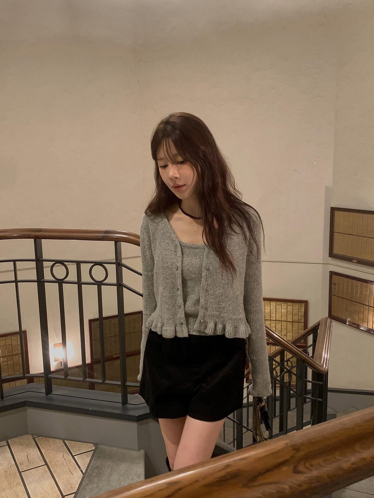 Corr bustier&cardigan-3col