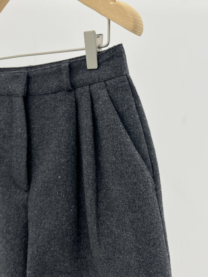 Eloy wool half pants-2col