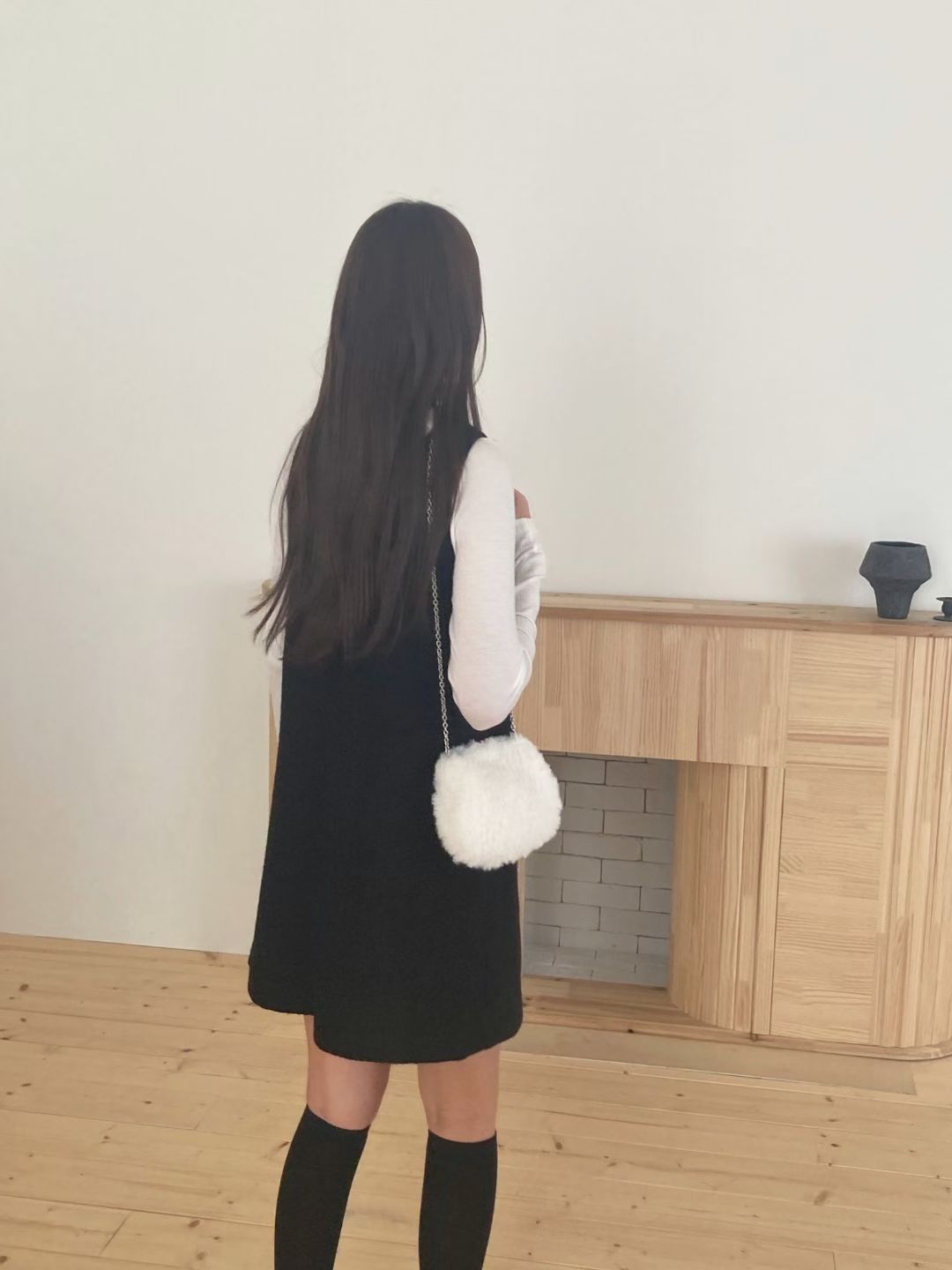 Wool boucle onepiece-2col