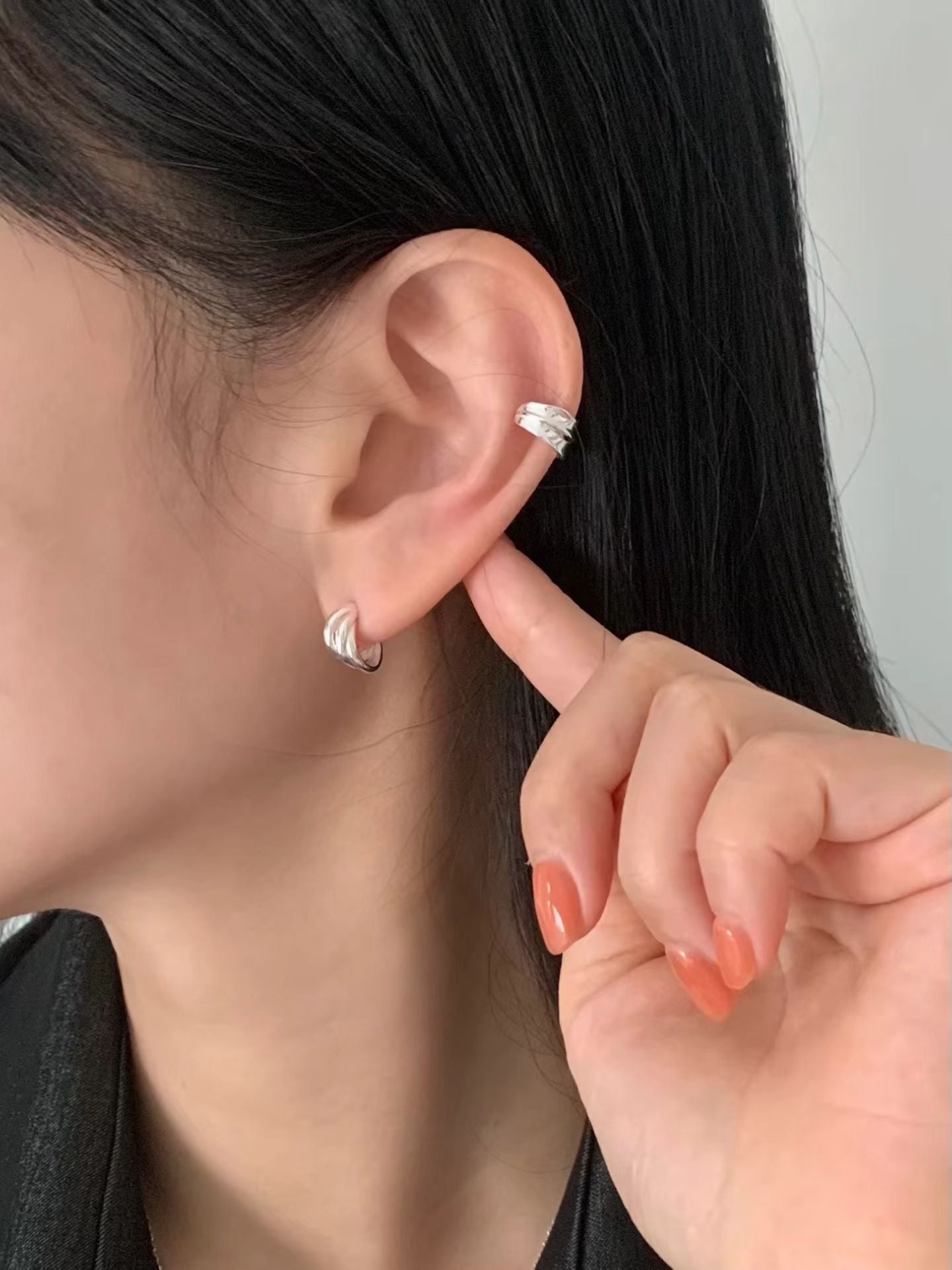 Three-ring earrings