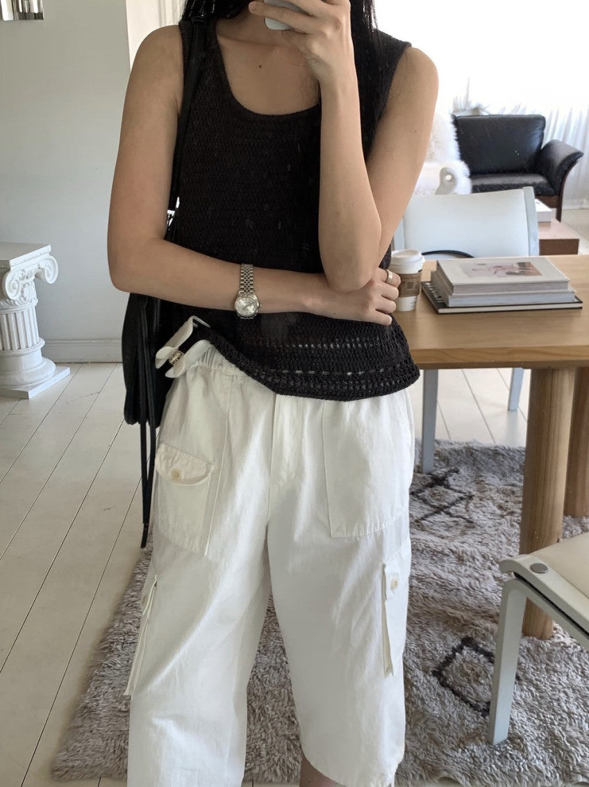 capri cargo pants-2col