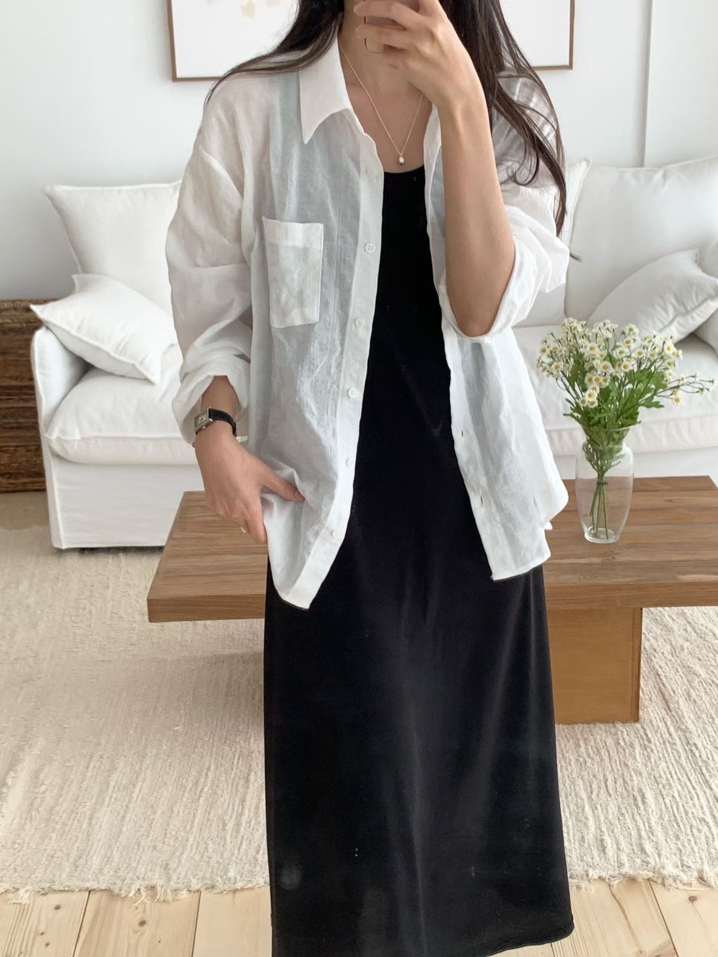 summer check shirt-2col