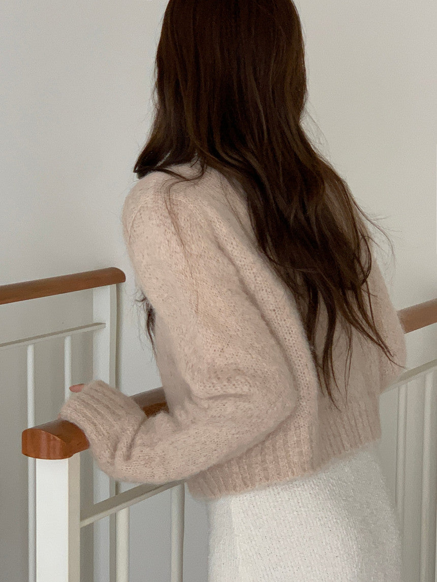 beige即納 Move alpaca knit-4col