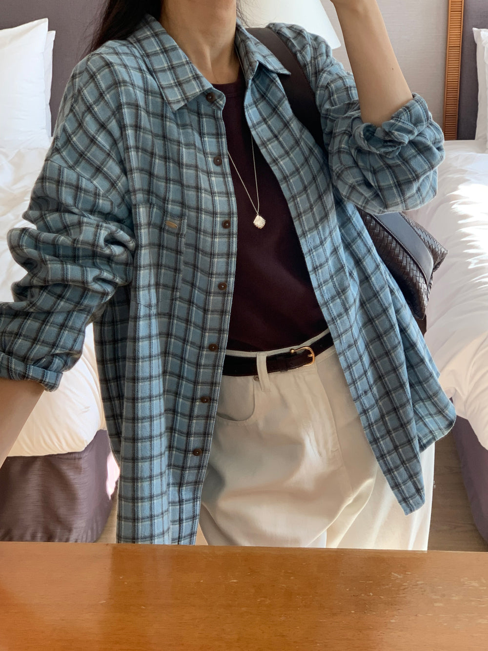 tint check gimo shirt-2col