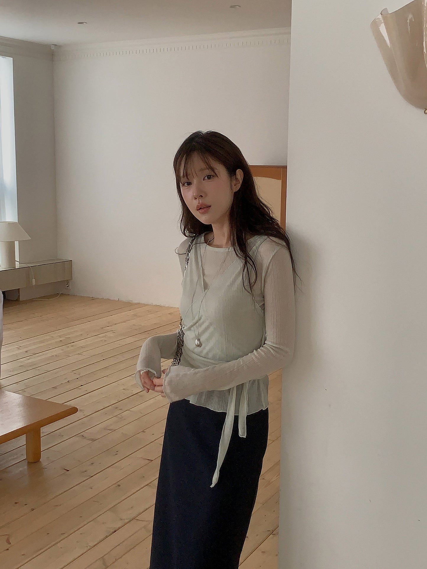 Sophie wrap vest&T set-3col