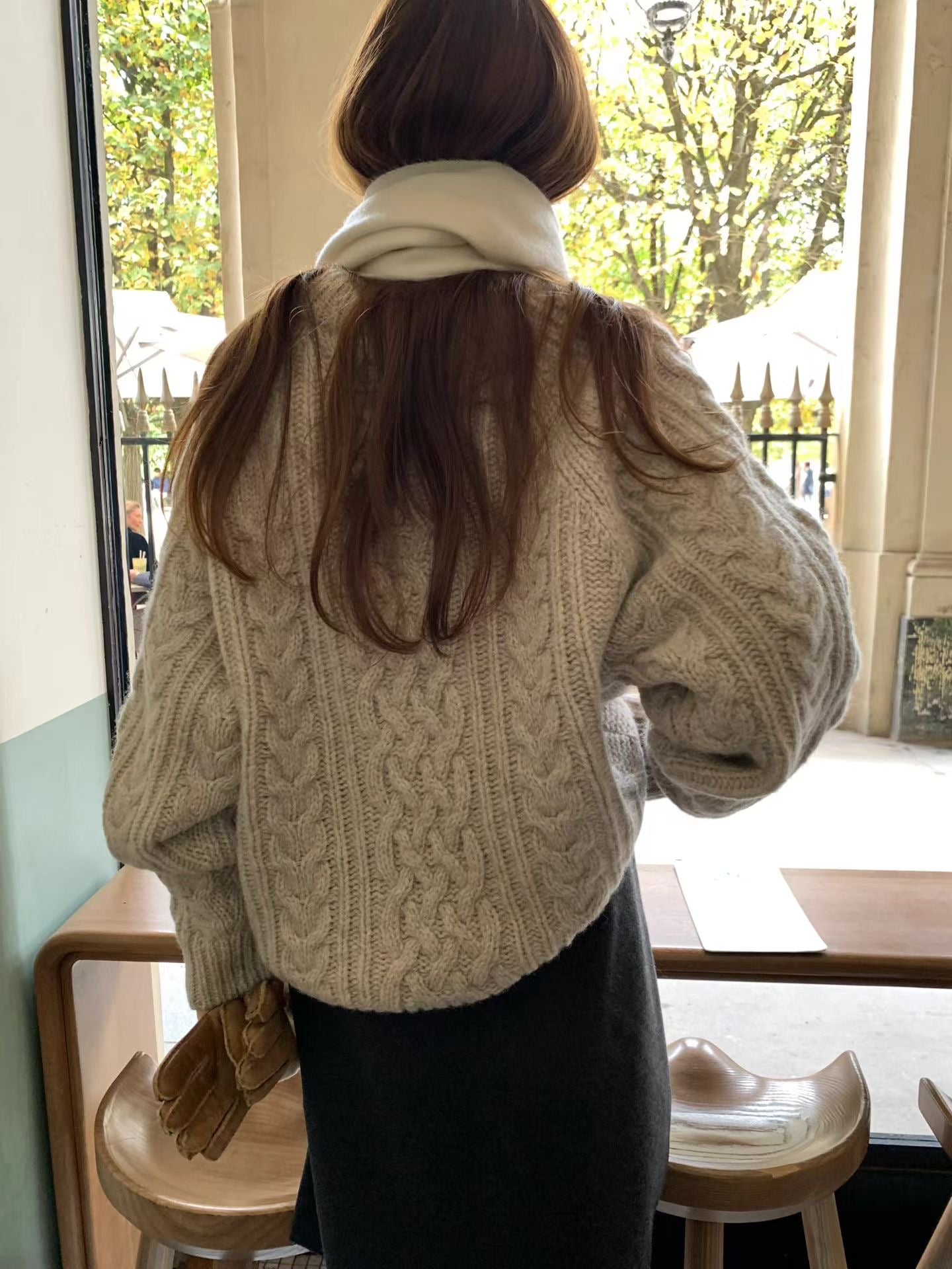 Ounce asto wool midi skirt-3col