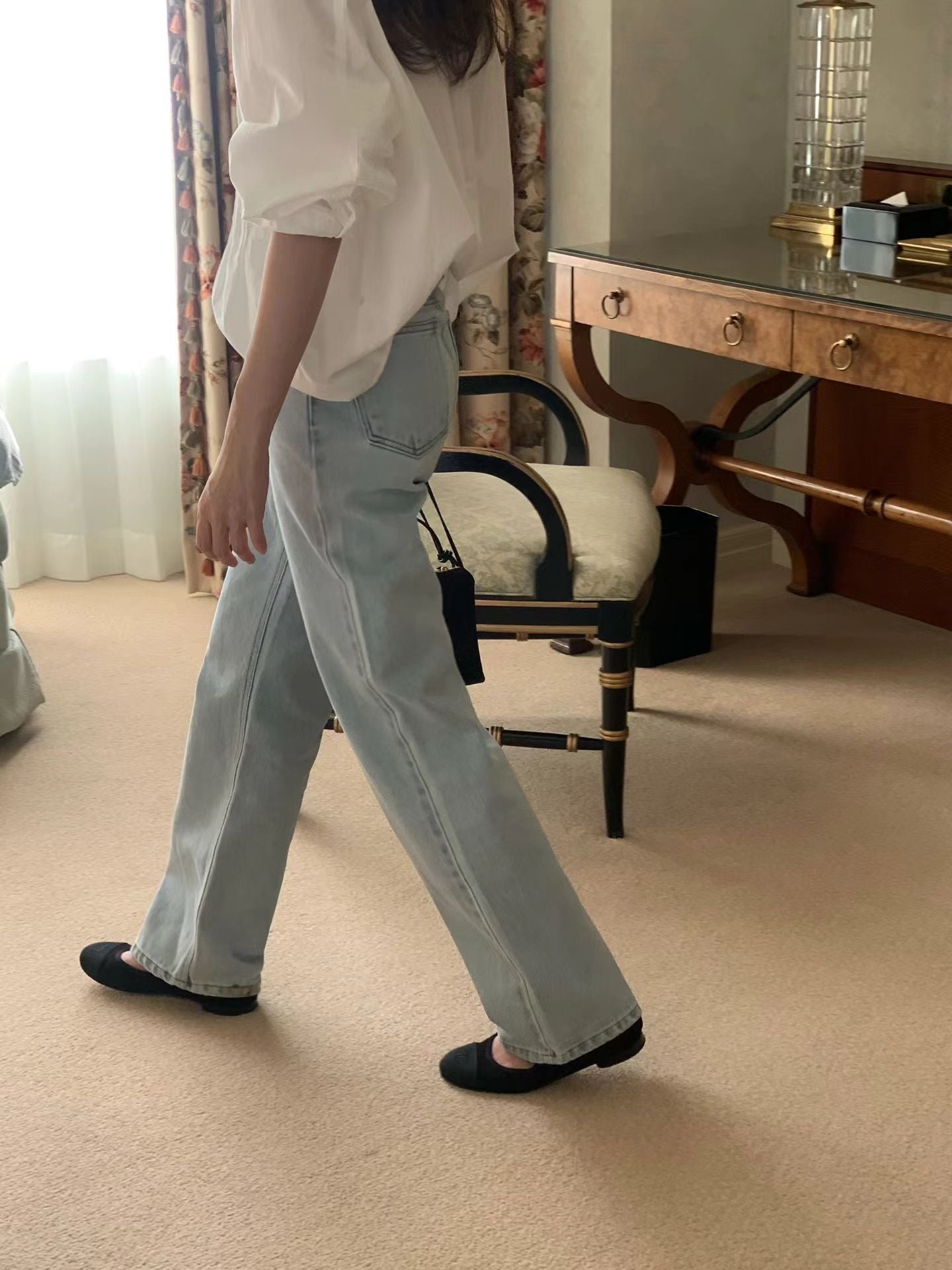 即納 Ounce kity pintuck blouse