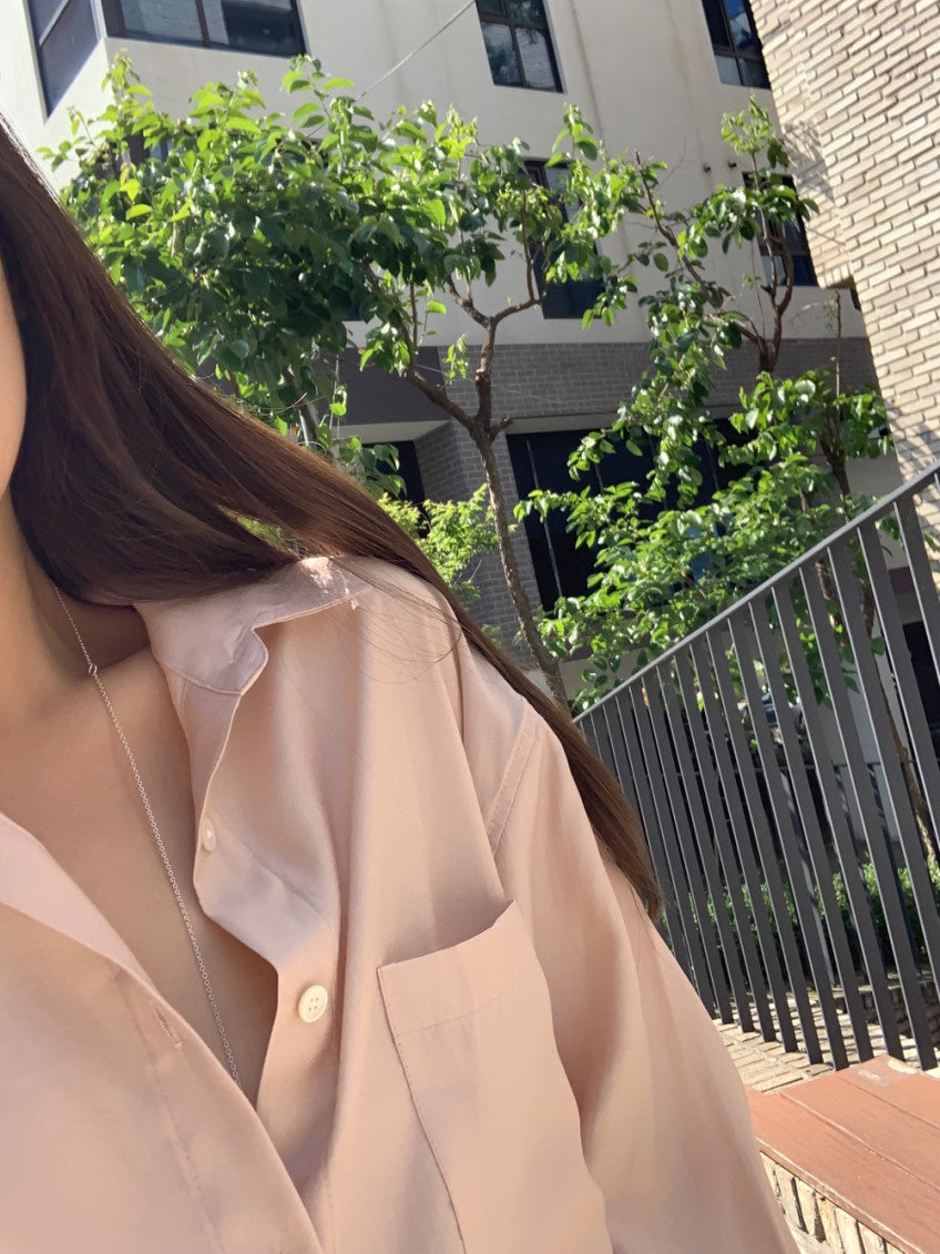 liter glossy boxy shirt-2col