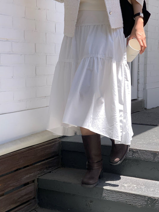 Garden lace full skirt-2col