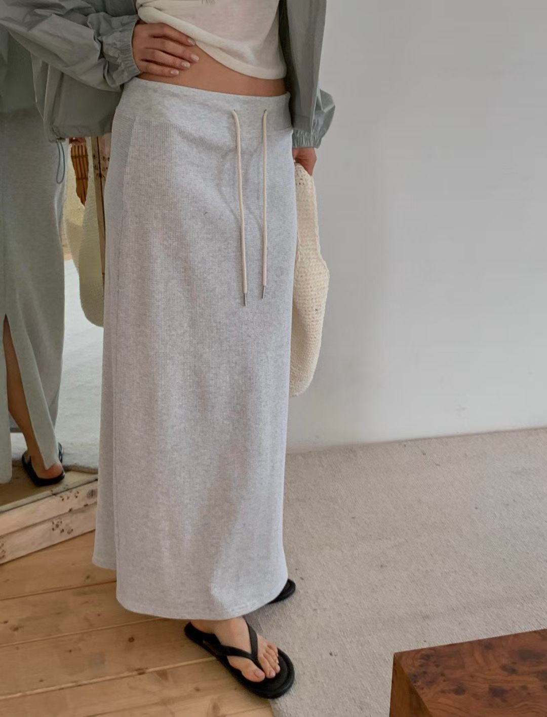 Waffle skirt-3col