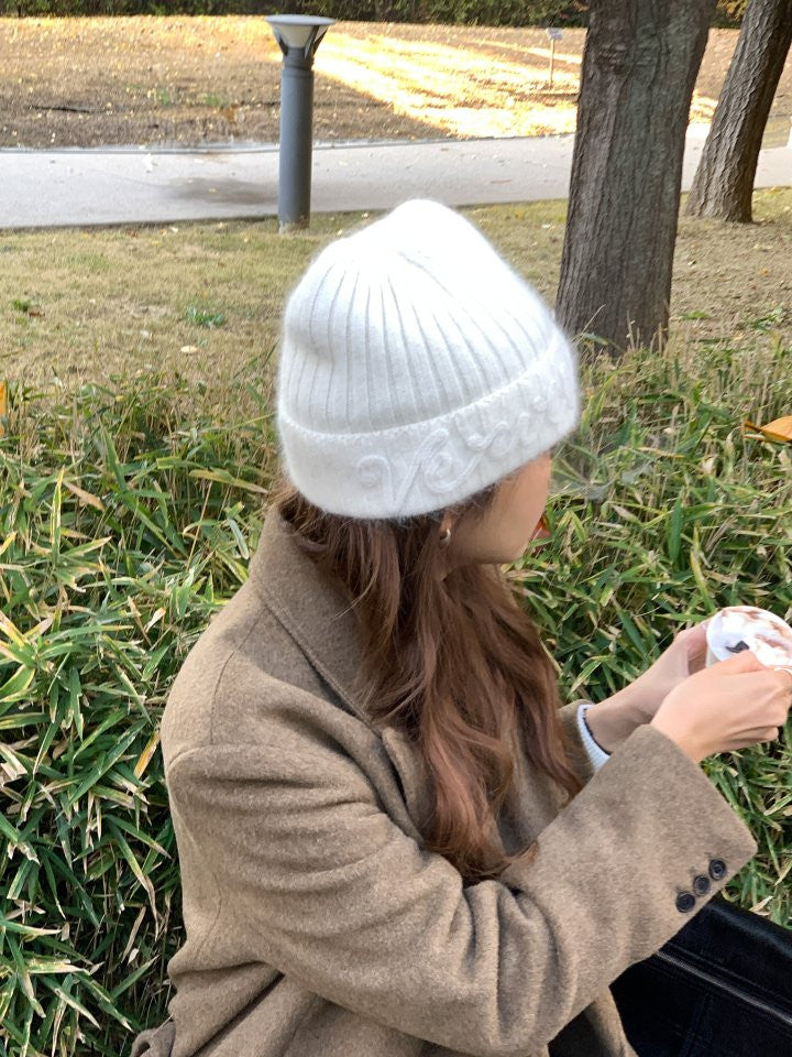 Nordic angora beanie-2col