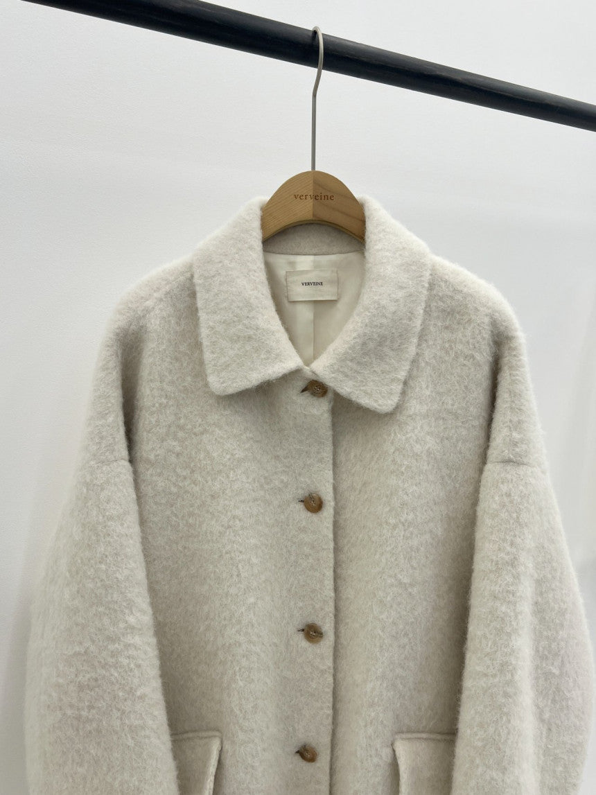 Lea alpaca handmade coat-2col