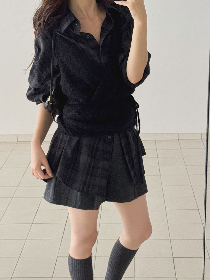 Wrap alpaca vest-2col