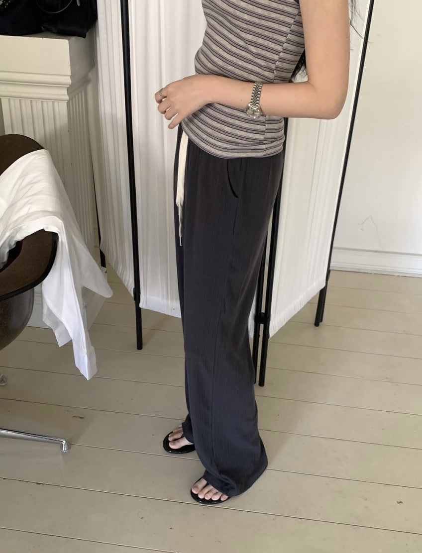 summer rib pants-4col
