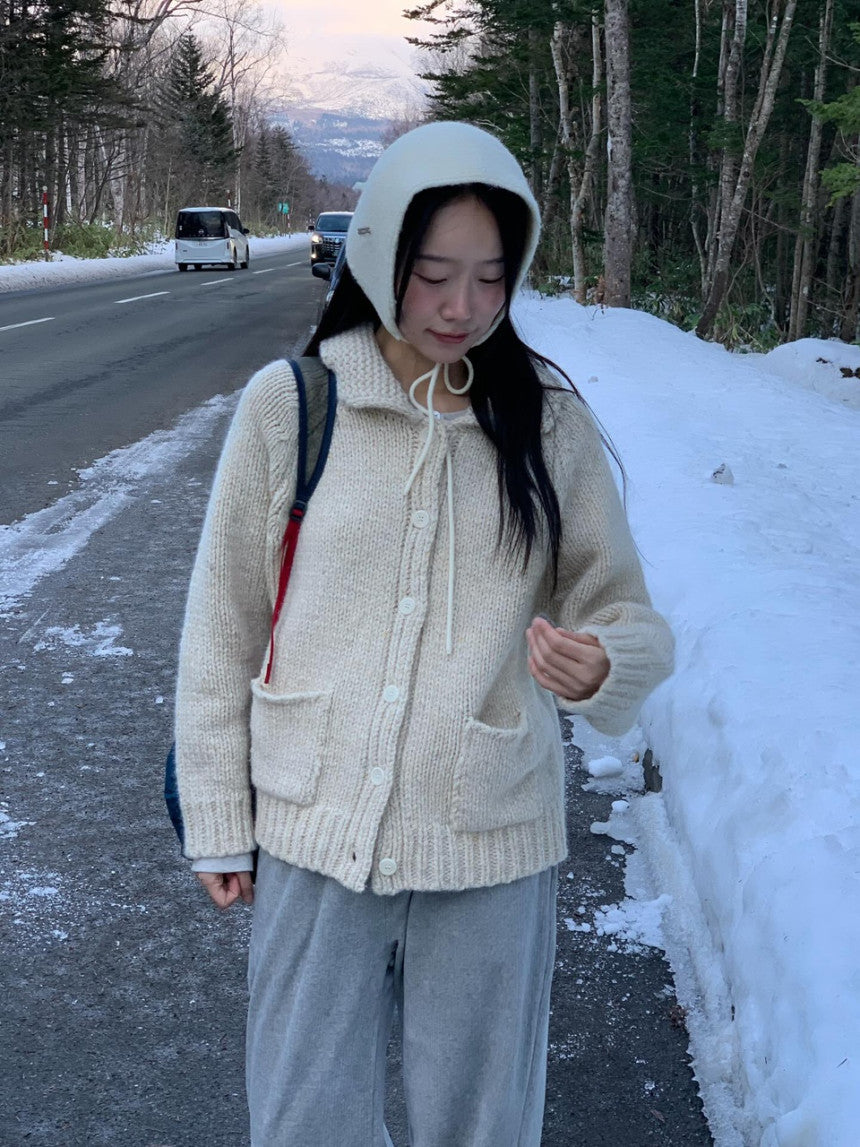 winter rosy cardigan-2col