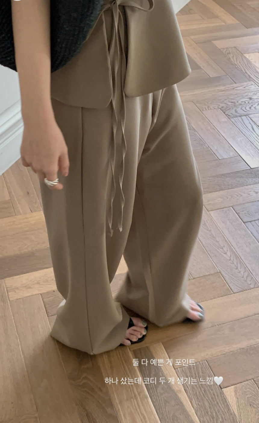 wrap slacks set-3col